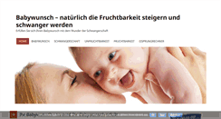 Desktop Screenshot of ihrbabywunsch.de