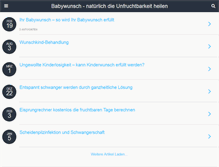 Tablet Screenshot of ihrbabywunsch.de